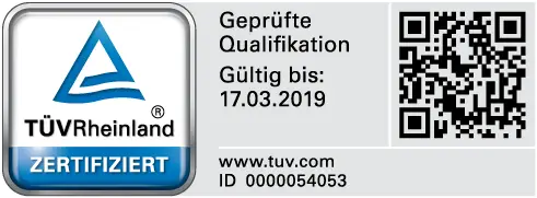 TÜV-Zertifikat Sachverständigenbüro Dipl.-Ing. Dirk Bey